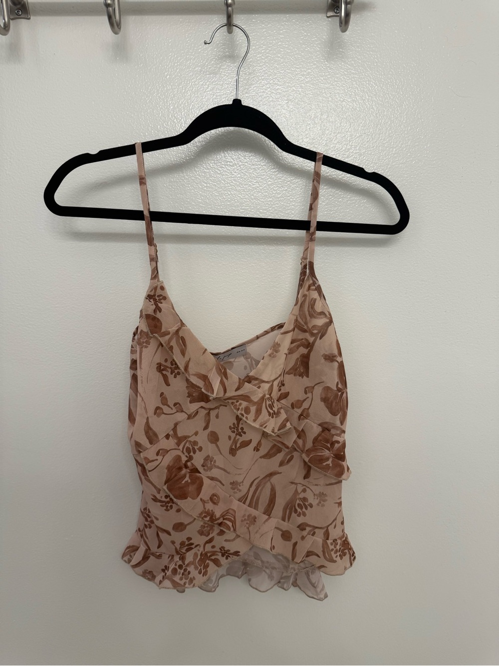 Petal & Pup Blush Floral Ruffle Camisole